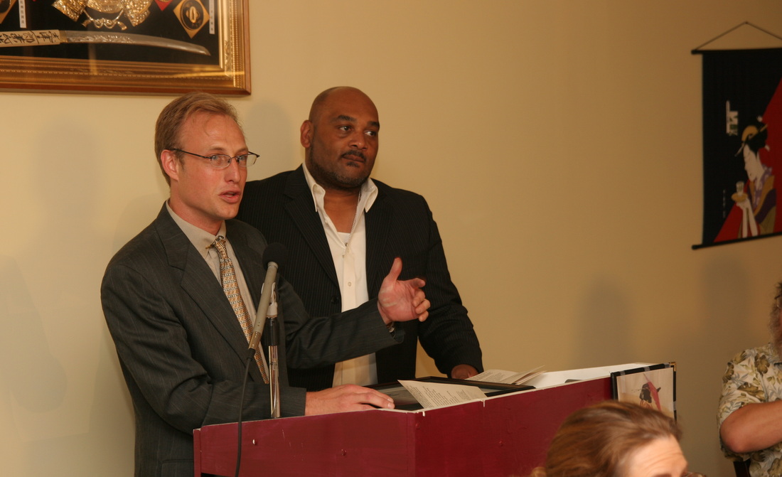 Kevin S. Wilson and his Instructor Ruben M. West at the annual Professional Martial Arts Awards Banquet